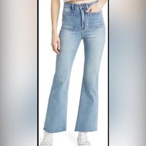 Hidden Patch Pocket Bootcut Jeans Women’s size 24 light wash